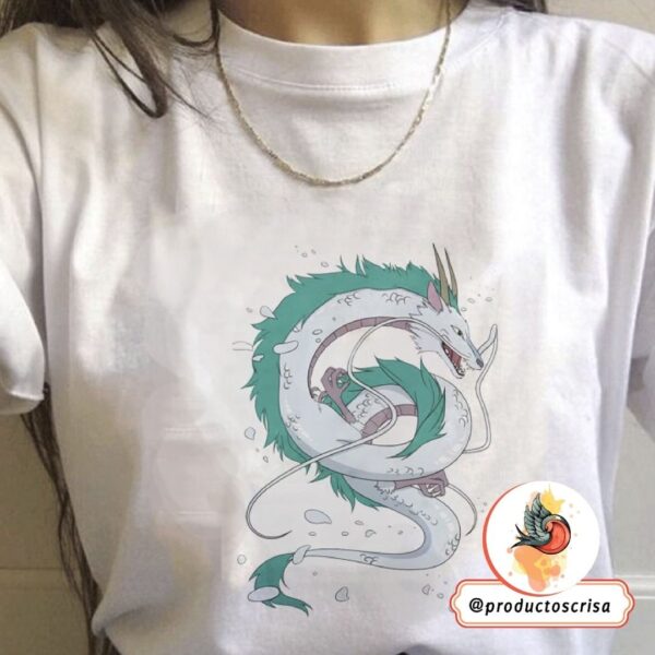 Camiseta Haku Dragon Blanca