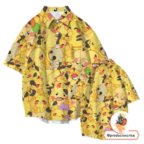 Camisa Pikachu Amarilla