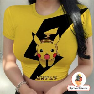 Camiseta Pikachu Corta