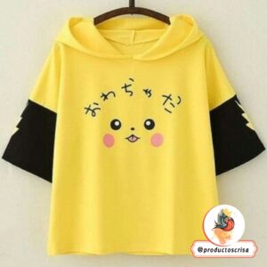 Hoodie Pikachu Manga Corta