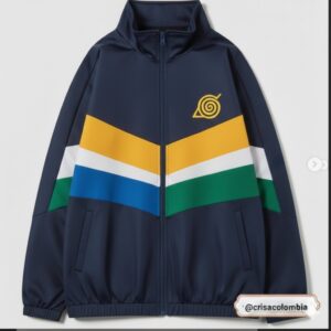 Chaqueta Naruto Uzumaki Azul Navy Oversize - Productos Crisa