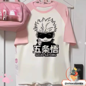 Camiseta Raglán Gojo Chibi Colombia